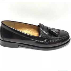 Cole Haan Black Pinch Tassel Loafers